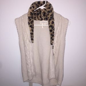 White knit Vest